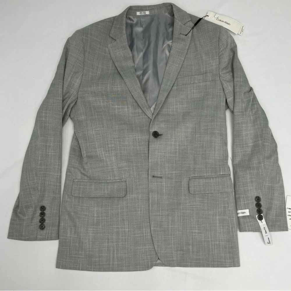✨Calvin Klein NWT Grey Blazer Sz 18
